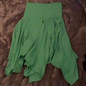 Ella Moss- Green ruffle skirt